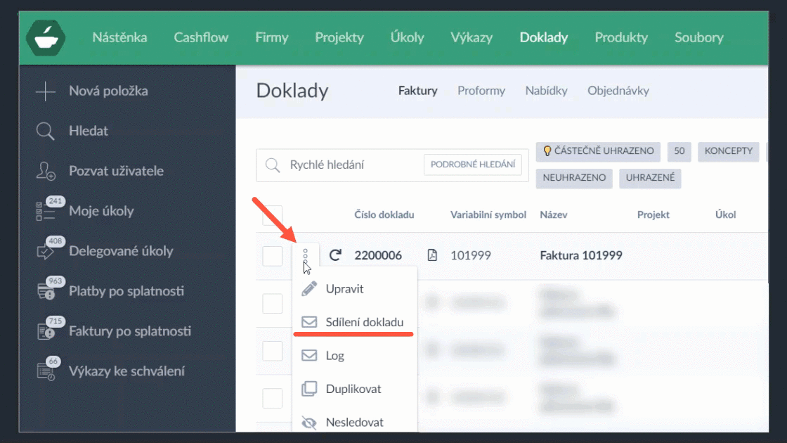 Přílohy k dokladům