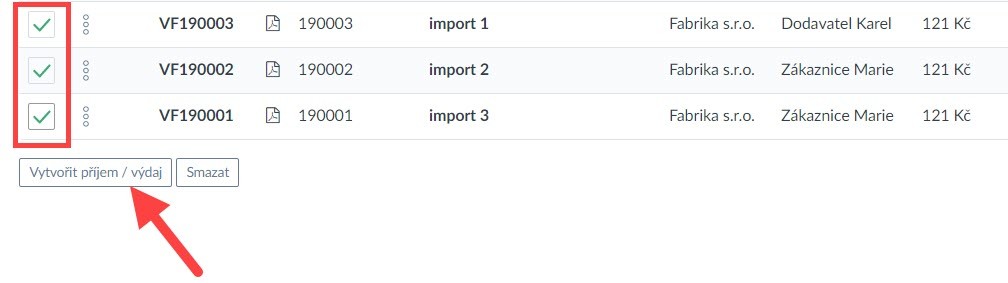 import faktur - cashflow 2
